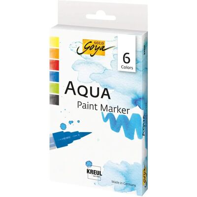 Solo Goya Aqua Paint Marker - Buntfarben - 6 Stück Solo Goya Aqua Paint Marker - Buntfarben - 6 Stück