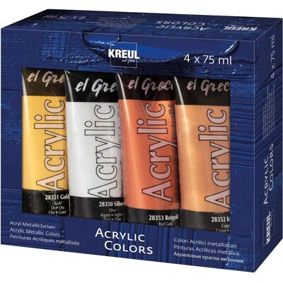 Peinture Acrylique Métallique El Greco - 75 ml - Publicité Peinture Acrylique Métallique El Greco - 75 ml - Publicité