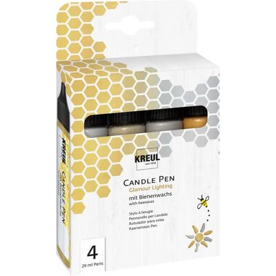 KREUL 49756 Ensemble de 4 stylos en cire liquide - Publicité KREUL 49756 Ensemble de 4 stylos en cire liquide - Publicité
