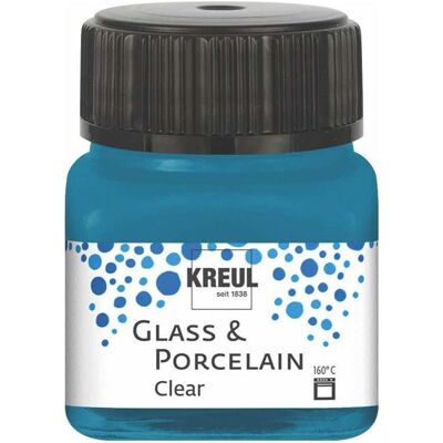 KREUL 16215 Wasserbasierte Farbe - Glas & Porzellan - Blau Cyan KREUL 16215 Wasserbasierte Farbe - Glas & Porzellan - Blau Cyan