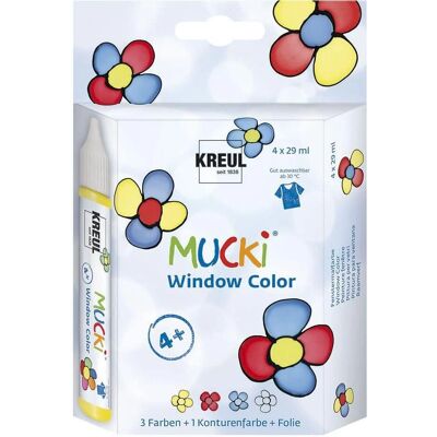KREUL Mucki Buntstift-Set für Fenster - 4 Stück KREUL Mucki Buntstift-Set für Fenster - 4 Stück