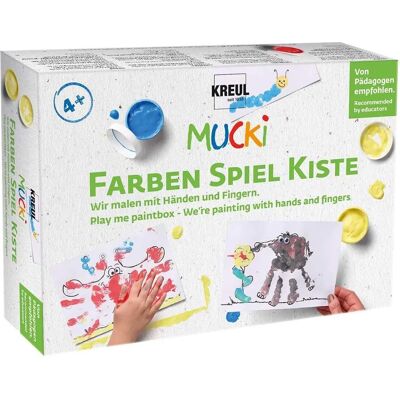 Ensemble de Peinture aux Doigts KREUL MUCKI - 5 Couleurs, 250ml - Publicité Ensemble de Peinture aux Doigts KREUL MUCKI - 5 Couleurs, 250ml - Publicité