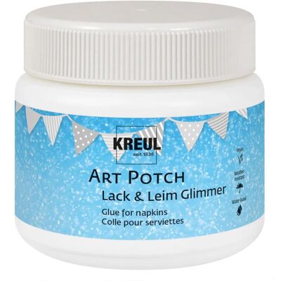 KREUL ART POTCH Glitzer Servietten-Kleber - 150ml - Dekorieren KREUL ART POTCH Glitzer Servietten-Kleber - 150ml - Dekorieren