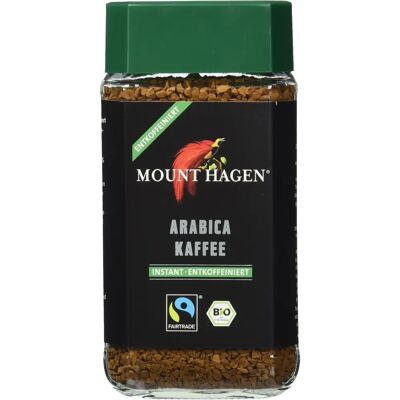 Mount Hagen Arabica Instant Koffie - Biologisch Koffeivrij - 100g Mount Hagen Arabica Instant Koffie - Biologisch Koffeivrij - 100g