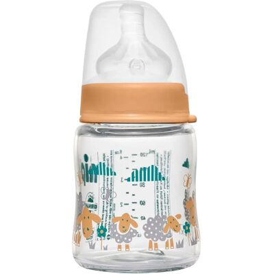Sticlă de sticlă NIP cu gât larg 120ml - Sticlă Sticlă de sticlă NIP cu gât larg 120ml - Sticlă