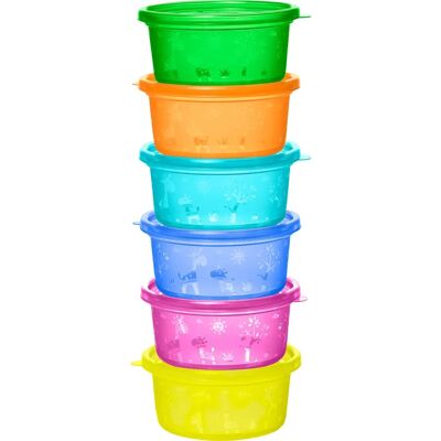 Nip Lunchbox-Set - Bunte Farben - 0,3L - 6 Stück Nip Lunchbox-Set - Bunte Farben - 0,3L - 6 Stück