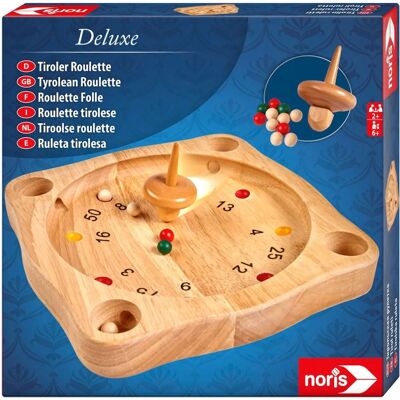 Noris 606101930 Roulette Tirolese in Legno - Gioco Classico Familiare Noris 606101930 Roulette Tirolese in Legno - Gioco Classico Familiare