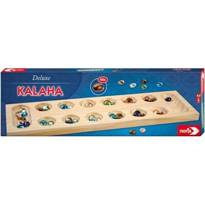 Noris Deluxe Kalaha - Board Game for 2 - Wooden & Glass Stones Noris Deluxe Kalaha - Board Game for 2 - Wooden & Glass Stones