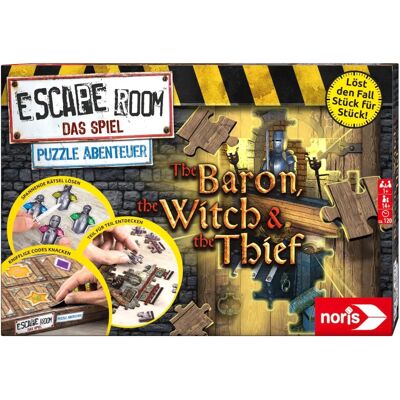Noris Escape Room Puzzle Abenteuer - Der Baron, Die Hexe & Der Dieb - Kinder 14+ - 2h Noris Escape Room Puzzle Abenteuer - Der Baron, Die Hexe & Der Dieb - Kinder 14+ - 2h
