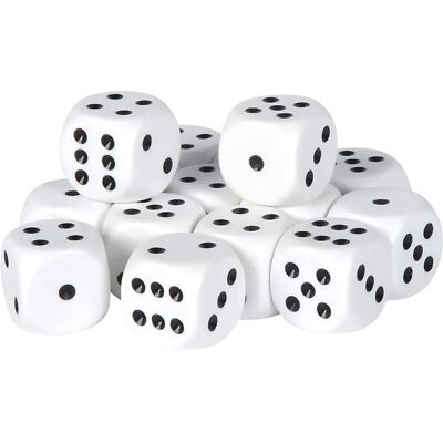 Set di Dadi Bianchi Simba - 15 Dadi - Gioco di Dadi Set di Dadi Bianchi Simba - 15 Dadi - Gioco di Dadi