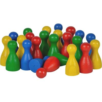 Noris Bâtonnets en Bois - 24 Colorés - Kit de Bricolage Noris Bâtonnets en Bois - 24 Colorés - Kit de Bricolage
