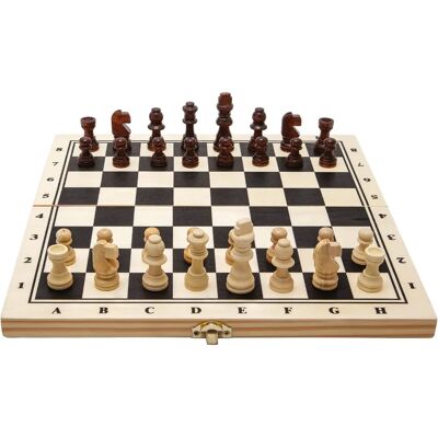 Noris Deluxe Holzschach - Klassisches Strategiespiel für Kinder Noris Deluxe Holzschach - Klassisches Strategiespiel für Kinder