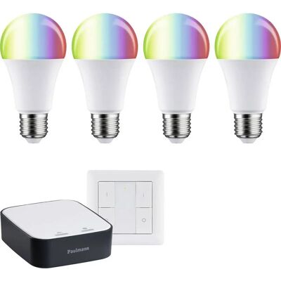 Paulmann Zigbee Smart Home Bundle RGBW - LED E27 + Gateway + Schalter Paulmann Zigbee Smart Home Bundle RGBW - LED E27 + Gateway + Schalter