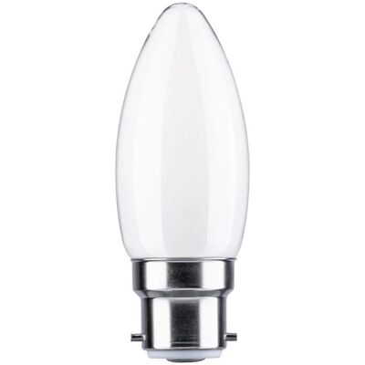 Vela LED Paulmann 4000K - B22d - 4,7W - 470lm - Opal - Blanco cálido Vela LED Paulmann 4000K - B22d - 4,7W - 470lm - Opal - Blanco cálido