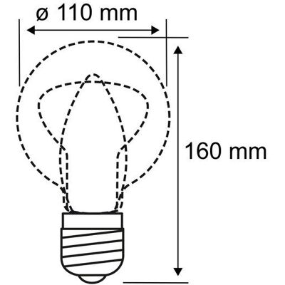 Paulmann 29087 LED Globe-lampa - Svart, 1800K, 4,2W, E27 Paulmann 29087 LED Globe-lampa - Svart, 1800K, 4,2W, E27
