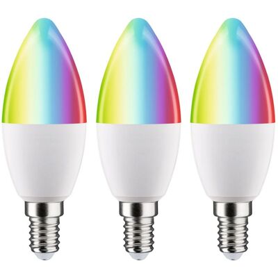 Paulmann Ampoules LED 3 pièces Zigbee 3.0 RGBW - Éclairage connecté Paulmann Ampoules LED 3 pièces Zigbee 3.0 RGBW - Éclairage connecté