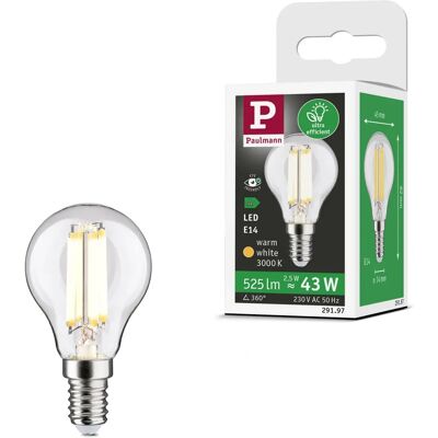 Paulmann 29197 Bombilla LED - Blanco cálido - E14 Paulmann 29197 Bombilla LED - Blanco cálido - E14