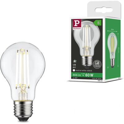 Ampoule LED Paulmann E27 - Dimmable, 4000K, 806lm, Blanc neutre - Ampoule LED Ampoule LED Paulmann E27 - Dimmable, 4000K, 806lm, Blanc neutre - Ampoule LED