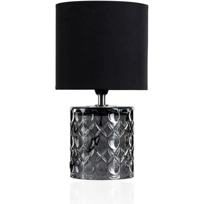 Lampada da Tavolo Pauleen Crystal Glow - Design Moderno, Nero, Grigio - Illuminazione Interna Lampada da Tavolo Pauleen Crystal Glow - Design Moderno, Nero, Grigio - Illuminazione Interna