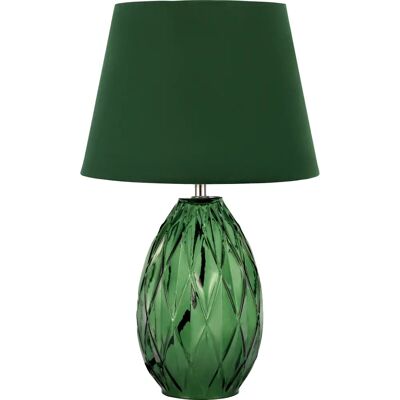Lampada da Tavolo Crystal Velvet Verde - E14 Lampada da Tavolo Crystal Velvet Verde - E14