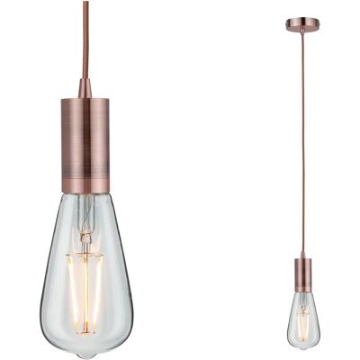 Lampada sospensione Paulmann Neordic Haldis - Vintage Rame, Metallo, 20W Lampada sospensione Paulmann Neordic Haldis - Vintage Rame, Metallo, 20W