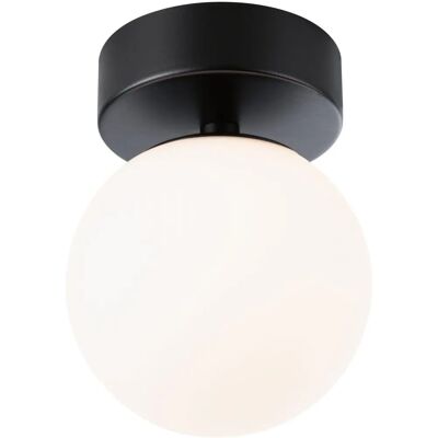 Luce da soffitto LED Paulmann Gove IP44 3000K 5W Nera Satinata Luce da soffitto LED Paulmann Gove IP44 3000K 5W Nera Satinata