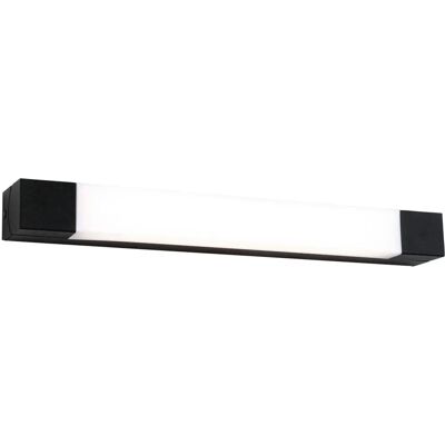 Paulmann Schwarze LED Spiegelleuchte Quasar IP44 3000K 600lm 7,5W Paulmann Schwarze LED Spiegelleuchte Quasar IP44 3000K 600lm 7,5W