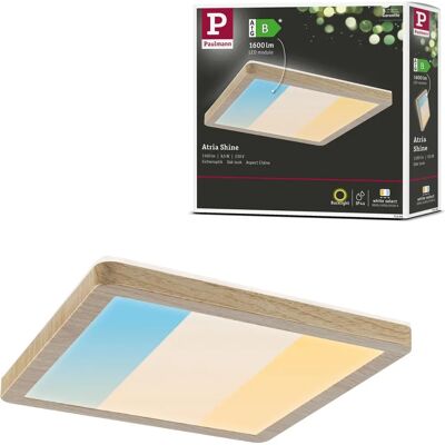 Paulmann LED Panel Atria Shine - 190x190mm 8W 1160lm 3000-6500K Holzoptik Paulmann LED Panel Atria Shine - 190x190mm 8W 1160lm 3000-6500K Holzoptik