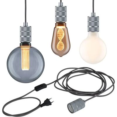 Paulmann Tilla szary ściemniana lampa wisząca - Wnętrze Paulmann Tilla szary ściemniana lampa wisząca - Wnętrze