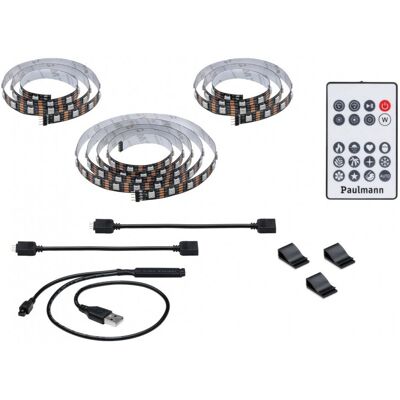 Paulmann 78881 RGB LED taśma do telewizora - 2,4m, Dimmable, USB Paulmann 78881 RGB LED taśma do telewizora - 2,4m, Dimmable, USB
