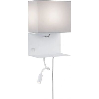 Paulmann LED Lampa ścienna - Szary/Biały - 35,5cm - E27 Paulmann LED Lampa ścienna - Szary/Biały - 35,5cm - E27