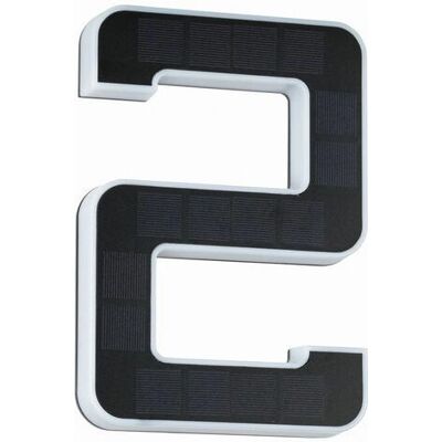 Paulmann Outdoor Solar House Number 2 LED - IP44, 3000K, 6lm Paulmann Outdoor Solar House Number 2 LED - IP44, 3000K, 6lm