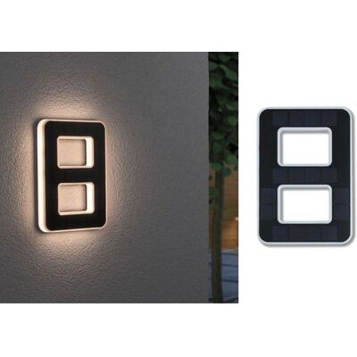 Paulmann Número de Casa Solar LED 8 - Luz de Pared Paulmann Número de Casa Solar LED 8 - Luz de Pared