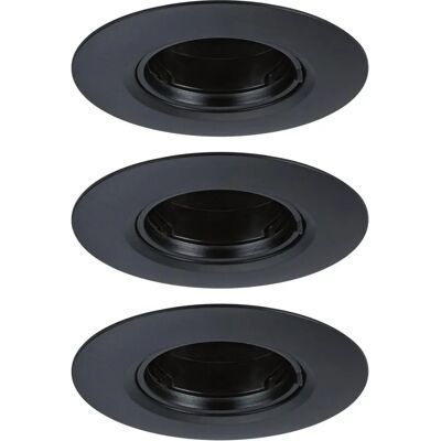 Paulmann 92114 Einbauleuchte 3er-Pack Schwarz GU10 Paulmann 92114 Einbauleuchte 3er-Pack Schwarz GU10