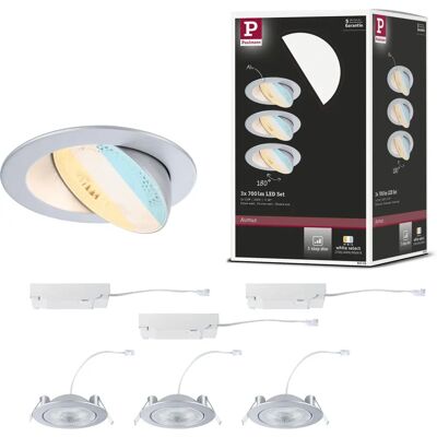 Paulmann LED Einbauleuchte White Select Aumus 3er-Set - LED Einbauleuchte Paulmann LED Einbauleuchte White Select Aumus 3er-Set - LED Einbauleuchte