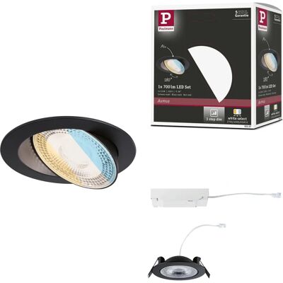 Paulmann LED Einbauleuchte - 180° verstellbar - Schwarz Paulmann LED Einbauleuchte - 180° verstellbar - Schwarz