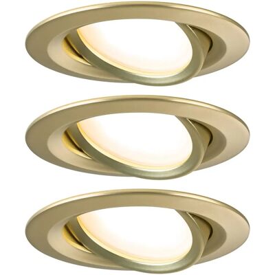 Paulmann Nova Coin Einbauleuchte - 3x470lm 2700K Gold matt Paulmann Nova Coin Einbauleuchte - 3x470lm 2700K Gold matt