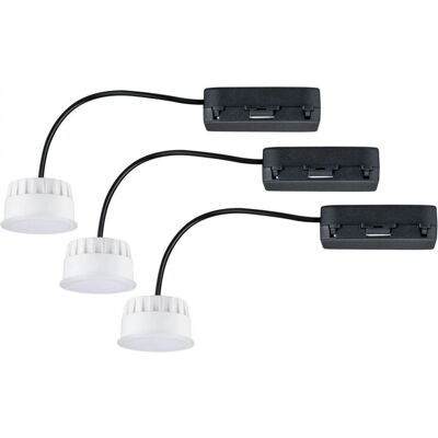 Set de 3 spots encastrés LED Paulmann Satin 2700K Set de 3 spots encastrés LED Paulmann Satin 2700K