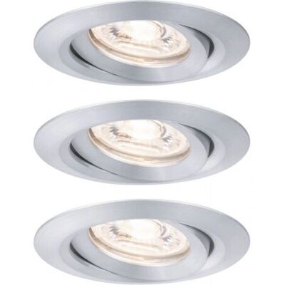 Paulmann LED Einbauleuchte - Verstellbar, 2700K, 4.2W, Alu Paulmann LED Einbauleuchte - Verstellbar, 2700K, 4.2W, Alu