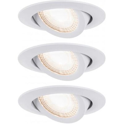 Paulmann Inbyggda LED-spotlights - 3-pack, Varmvit Paulmann Inbyggda LED-spotlights - 3-pack, Varmvit