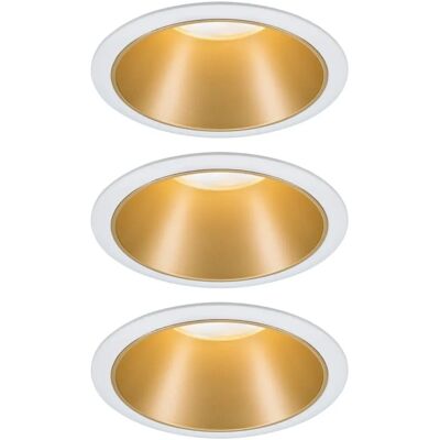 Paulmann Recessed Lighting - LED 3-Step-Dim 6.5W Gold/White Round Paulmann Recessed Lighting - LED 3-Step-Dim 6.5W Gold/White Round