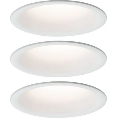 Paulmann 93415 Oprawa LED wbudowana - Biała 3 szt. Paulmann 93415 Oprawa LED wbudowana - Biała 3 szt.