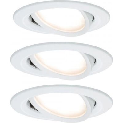 Paulmann Nova LED Einbauleuchte - Schwenkbar, IP23, 3x6W Paulmann Nova LED Einbauleuchte - Schwenkbar, IP23, 3x6W