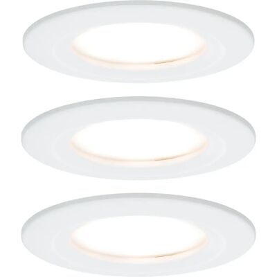 Paulmann LED Einbauleuchte - 3x6W - Weiß - IP44 Paulmann LED Einbauleuchte - 3x6W - Weiß - IP44