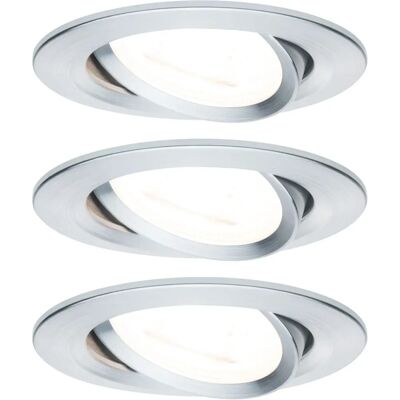 Paulmann GU10 LED Einbauleuchte - 3-Stufen Dimmbar, Alu, 84mm Paulmann GU10 LED Einbauleuchte - 3-Stufen Dimmbar, Alu, 84mm