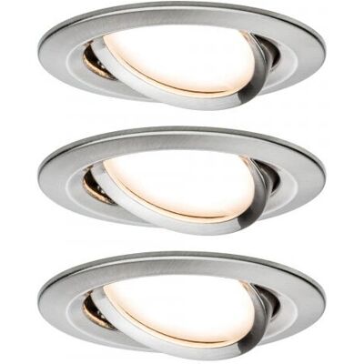 Paulmann 93483 Set di Luci LED Incasso - Dimmabile, 3 Livelli, IP23 Paulmann 93483 Set di Luci LED Incasso - Dimmabile, 3 Livelli, IP23