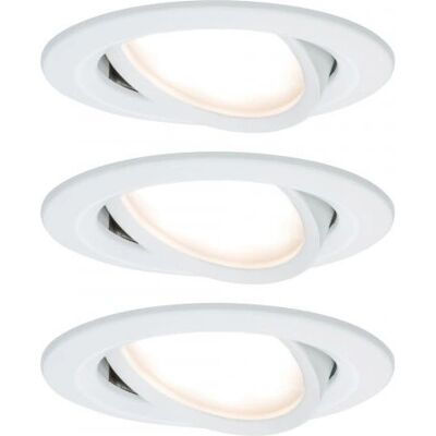 Lámpara empotrada LED Paulmann Nova Coin - 3 pasos, 84mm, Blanco Lámpara empotrada LED Paulmann Nova Coin - 3 pasos, 84mm, Blanco