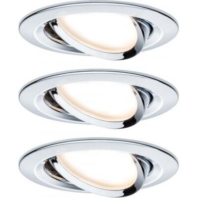 Paulmann 93488 Einbau-LED-Spots - 3-Stufen-Dimmbar, Chrom Paulmann 93488 Einbau-LED-Spots - 3-Stufen-Dimmbar, Chrom