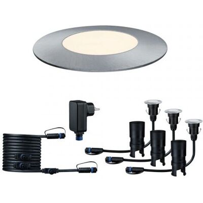 Paulmann 93697 Iluminación exterior - LED, Plateado Paulmann 93697 Iluminación exterior - LED, Plateado