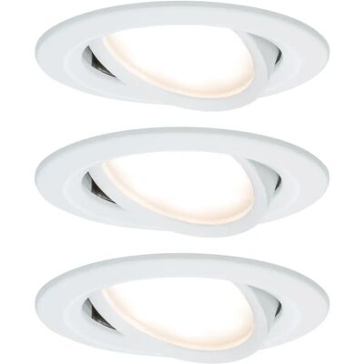 Paulmann 938.75 Einbau-LED-Spots - Verstellbar, IP23, 3er-Set Paulmann 938.75 Einbau-LED-Spots - Verstellbar, IP23, 3er-Set